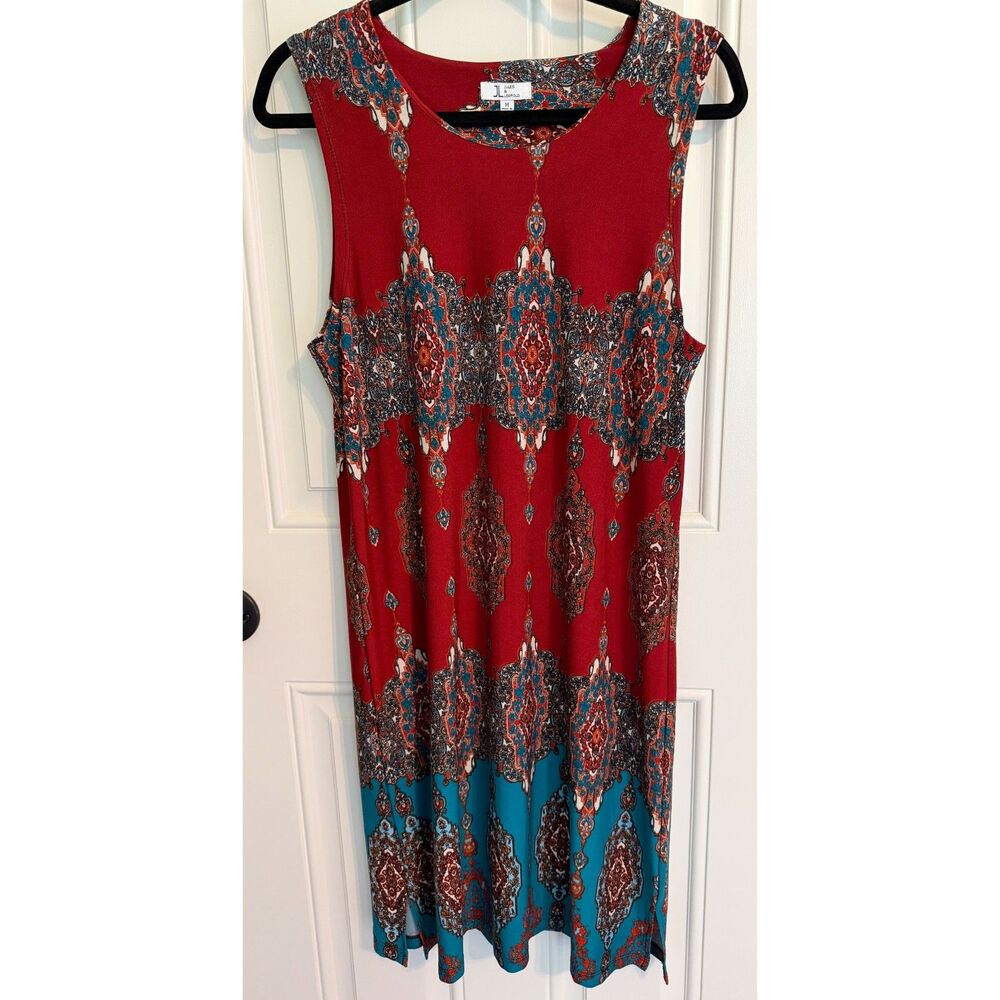 Jules & Leopold Women's Burgundy Print Dress size M
